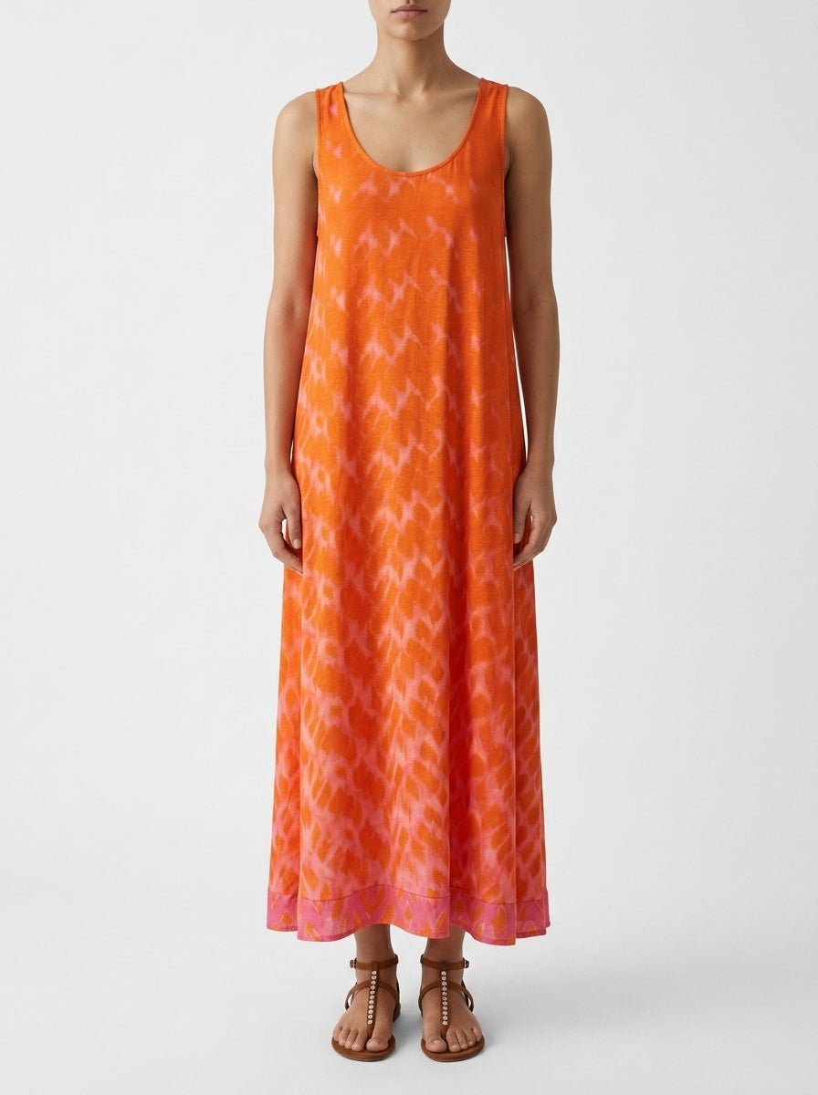 Vestido Nous Defuminado Naranja