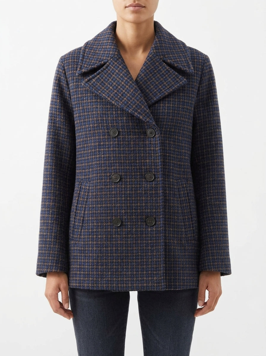 Chaqueton Goodmatch Pata de Gallo Azul