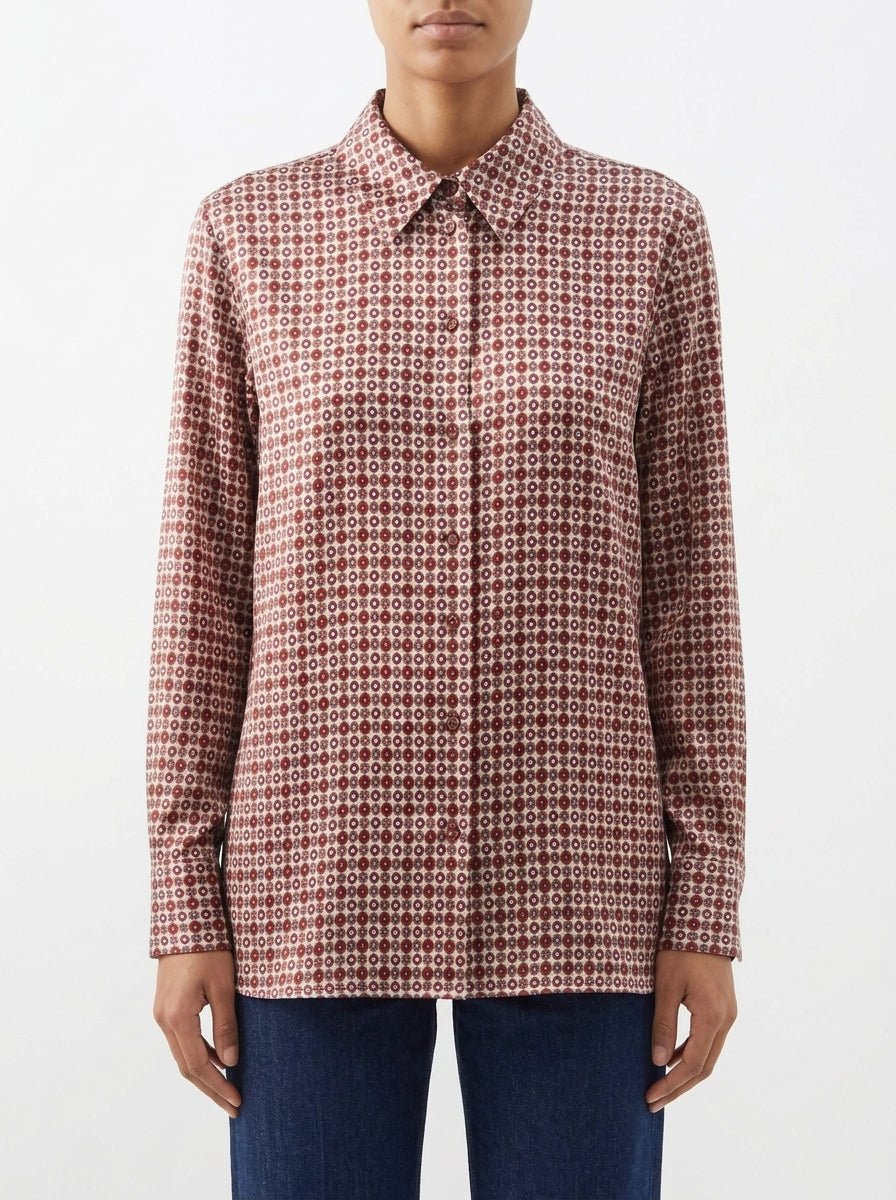 Camisa Niu Estampada Granate