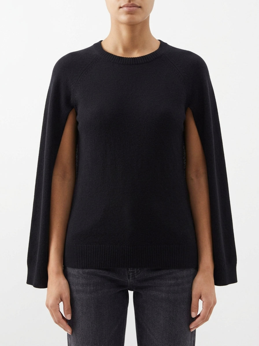 Poncho leggero Conti Malika nero