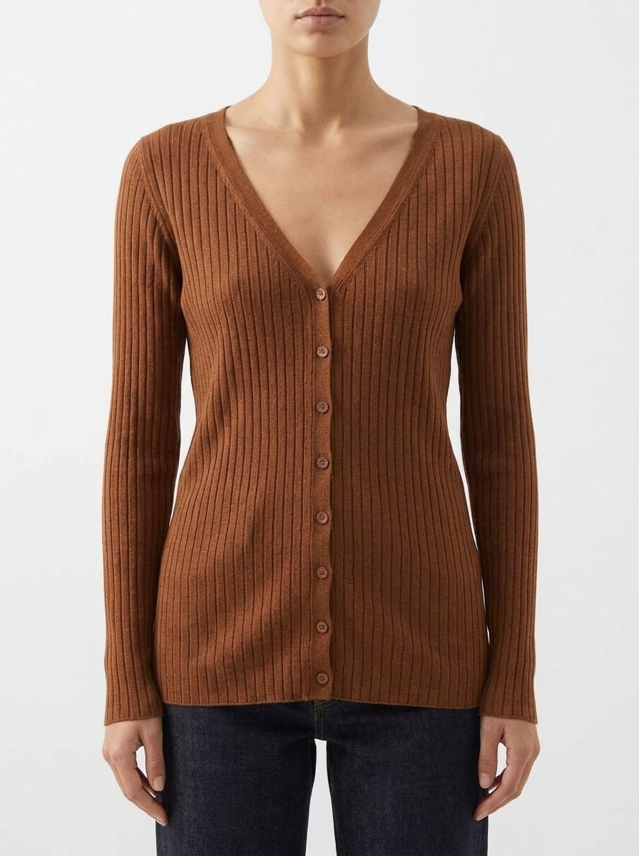 Cardigan C.T. Plage Canalé Tabaco