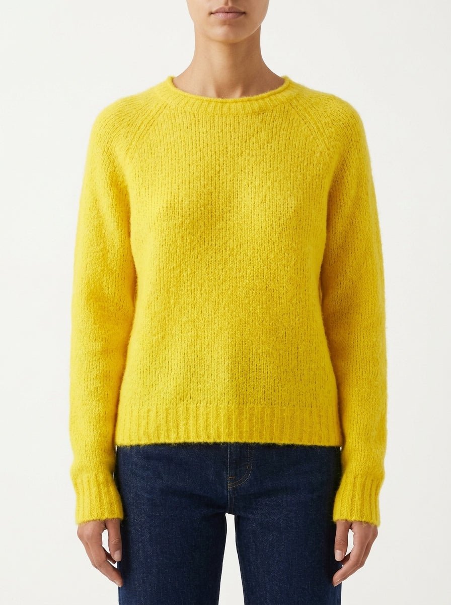 Jersey Scaglione Boat Neck Amarillo