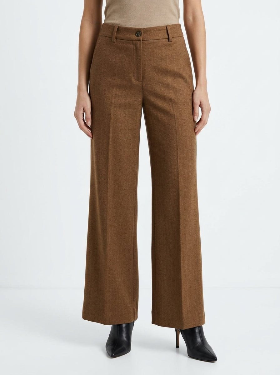 AgoeFilo Via Francigena Herringbone Beige Pants