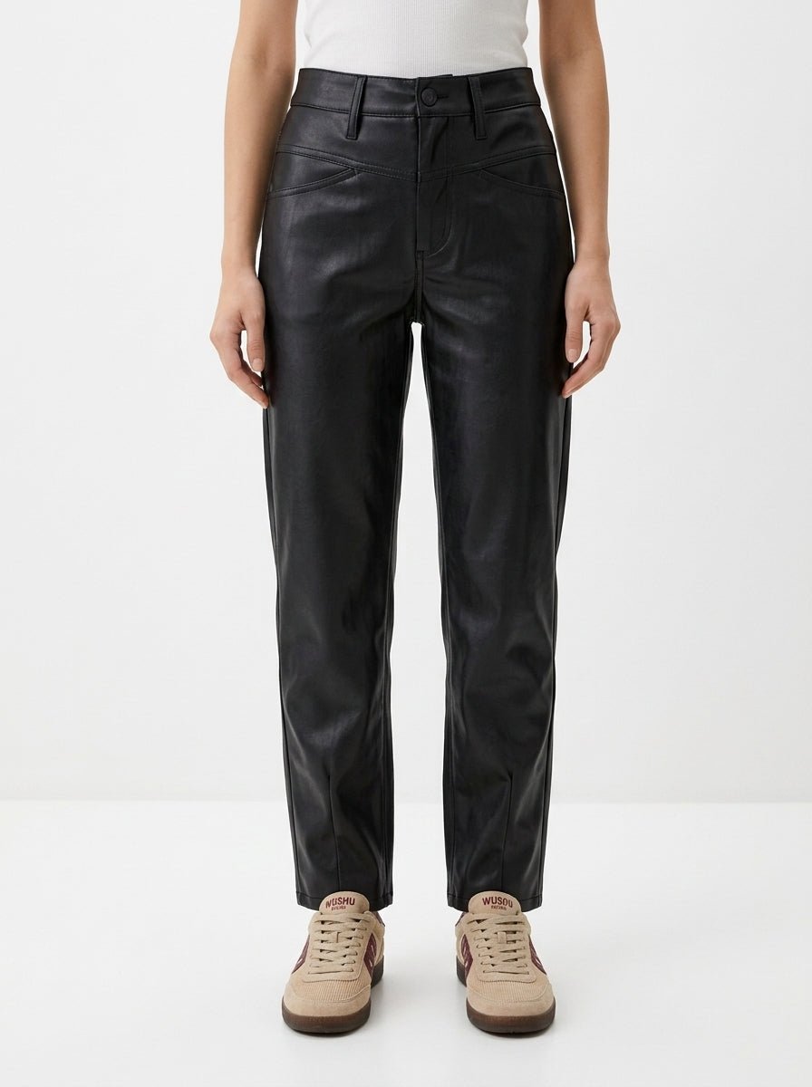 Pantalón Cambio Elin Polipiel Negro