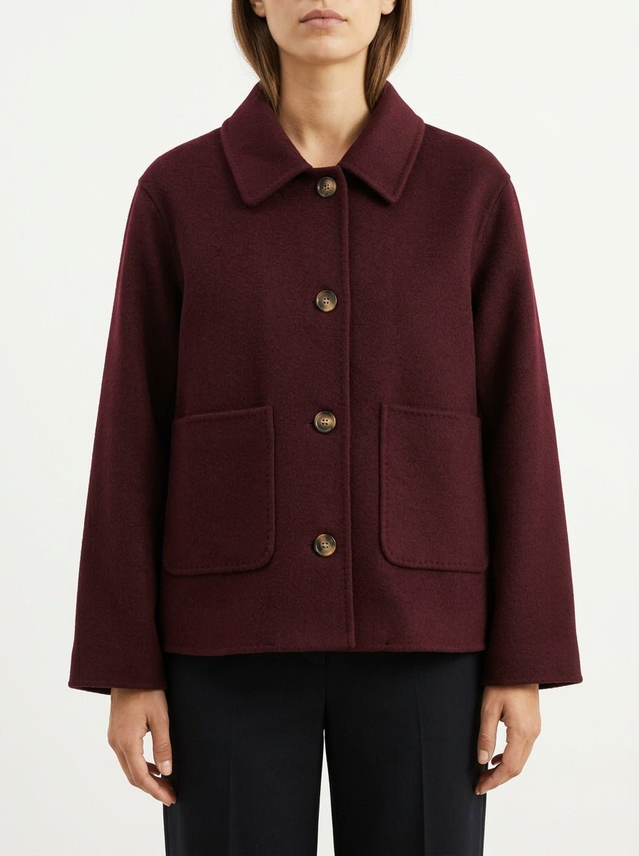Chaqueta Solo Tre Borgoña