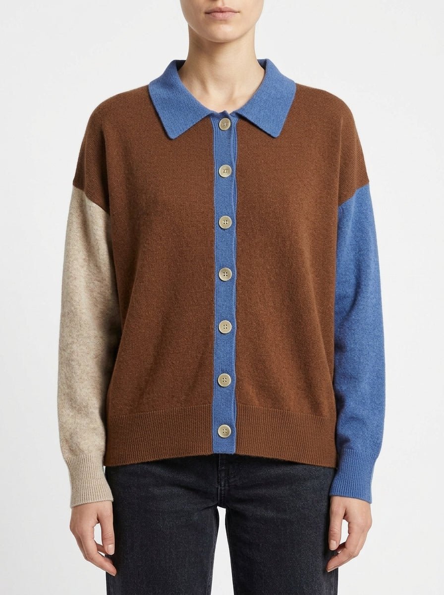 Cardigan Absolut Cashmere Majura Tabaco