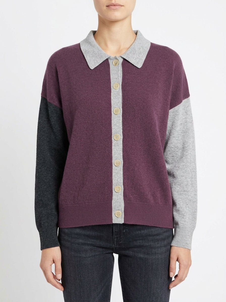 Cardigan Absolut Cashmere Majura Malva