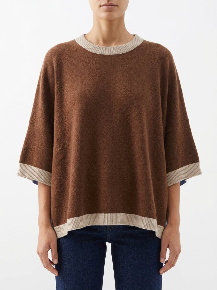 Poncho Absolut Cashmere Bettina Tabaco