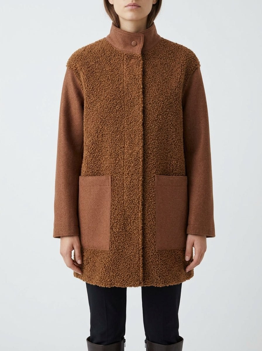 Chaqueta Ewooluzion Megan Teddy Marron