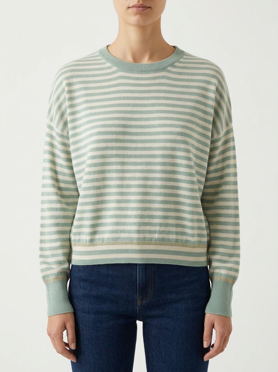 Jersey B-YU Rayas Lurex Agua