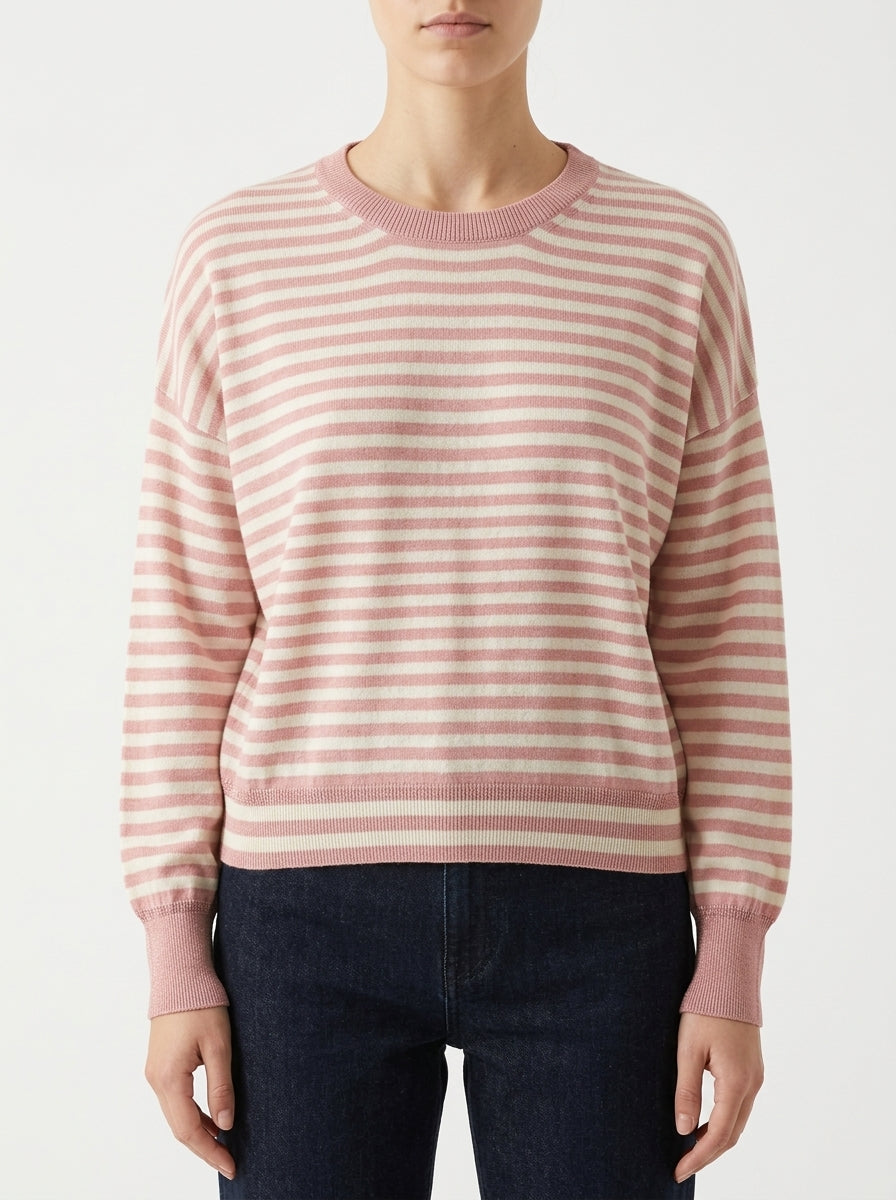 Jersey B-YU Rayas Lurex Rosa