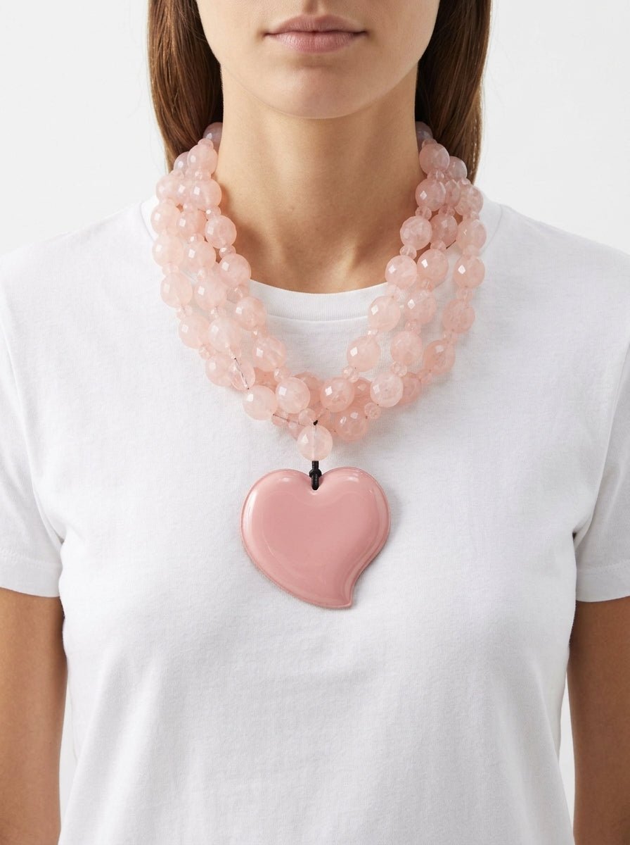 Fabrizio Collar Marntelli Corazon pink patent leather