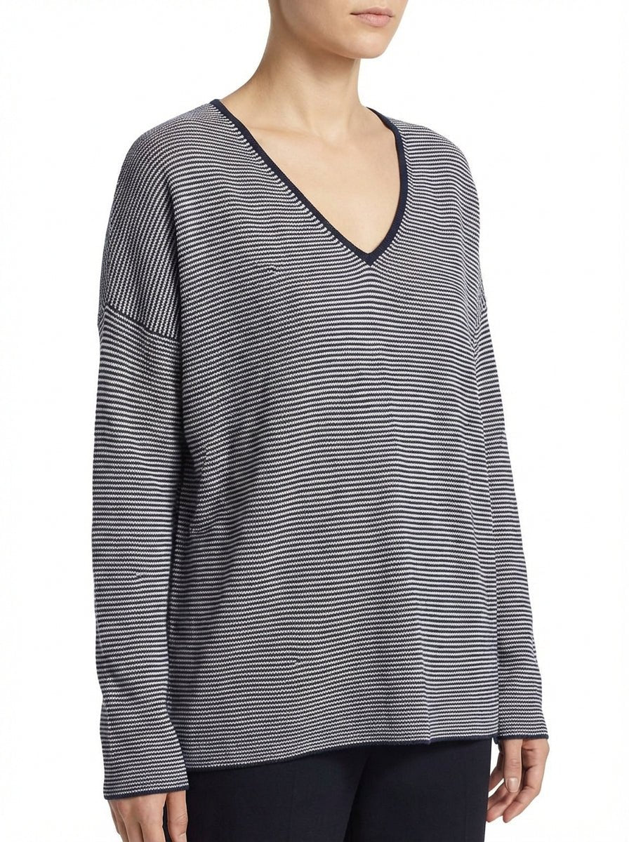 Pull Rayé Noir Universel