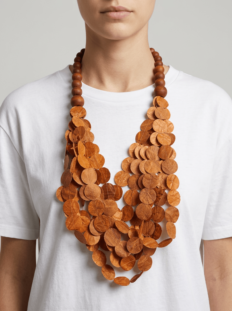 Collar Ana Hagopian Branch Camel