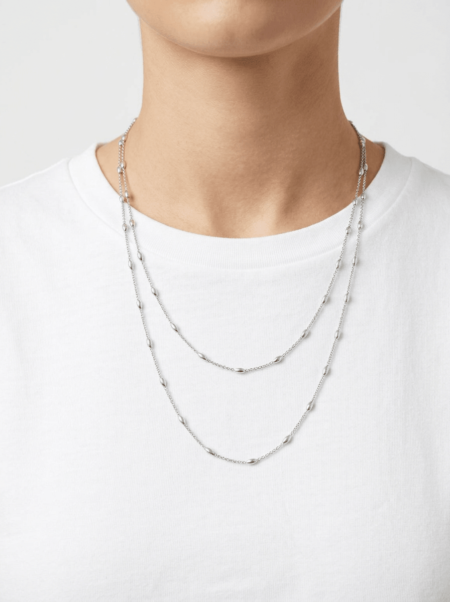 Collar Fabrizio Marcantelli Gotas Plata