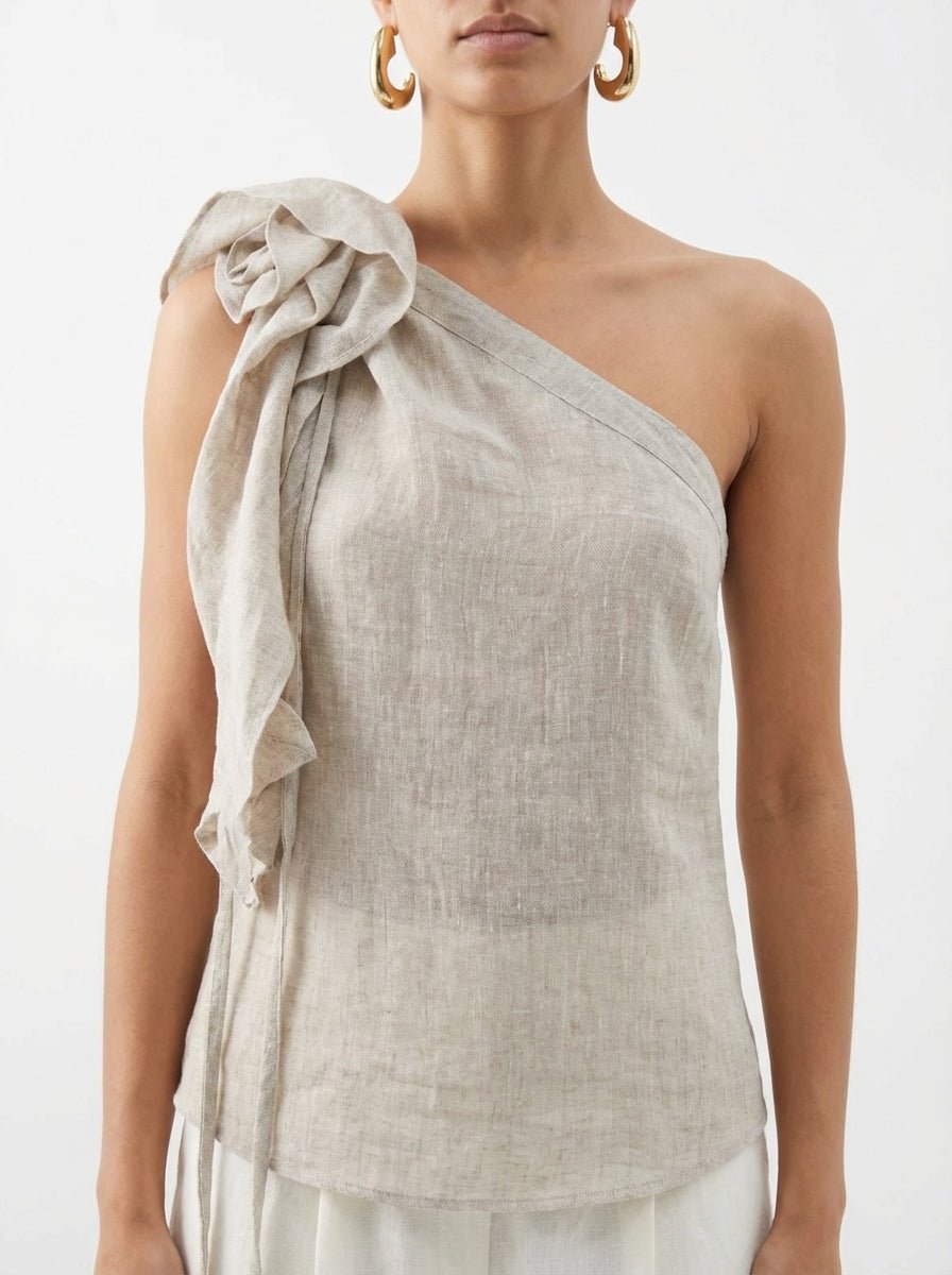 Top SU Flor Lin Sable