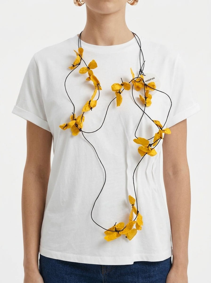 Collar Ana Hagopian Sakura Long Amarillo