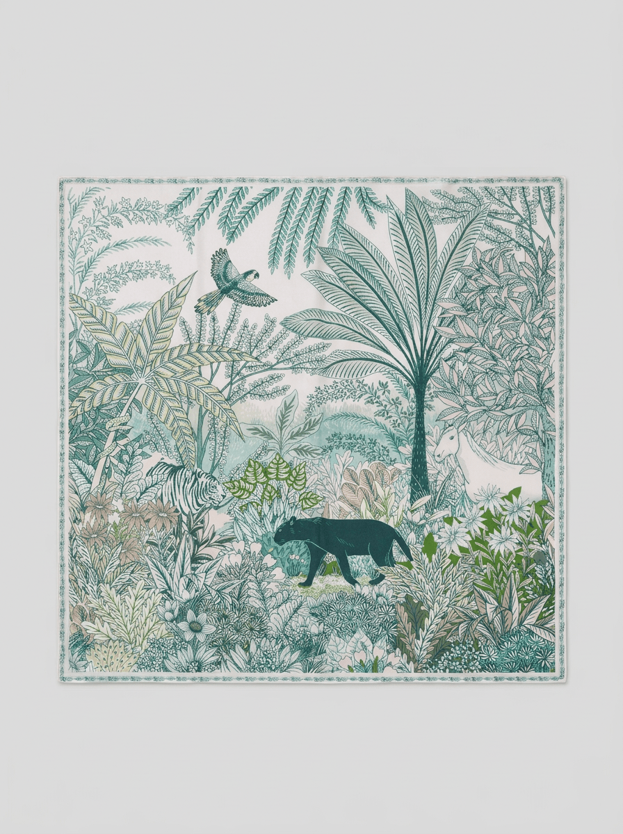 Foulard Pantera Verde Maison Fanli