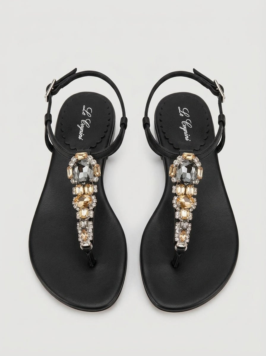 Sandalias Le Capresi Liv/N Negro