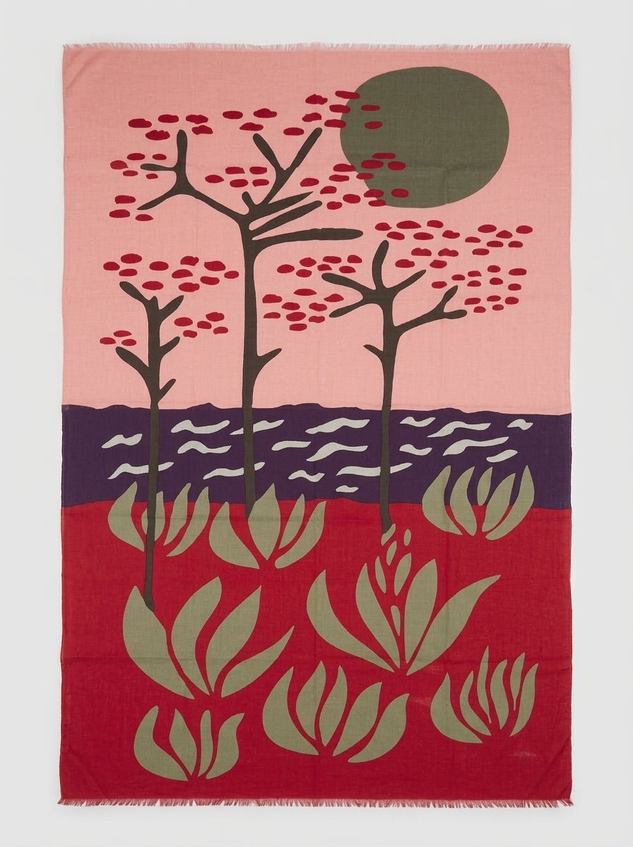 Pañuelo Les Belles Vagabondes Breton Rojo