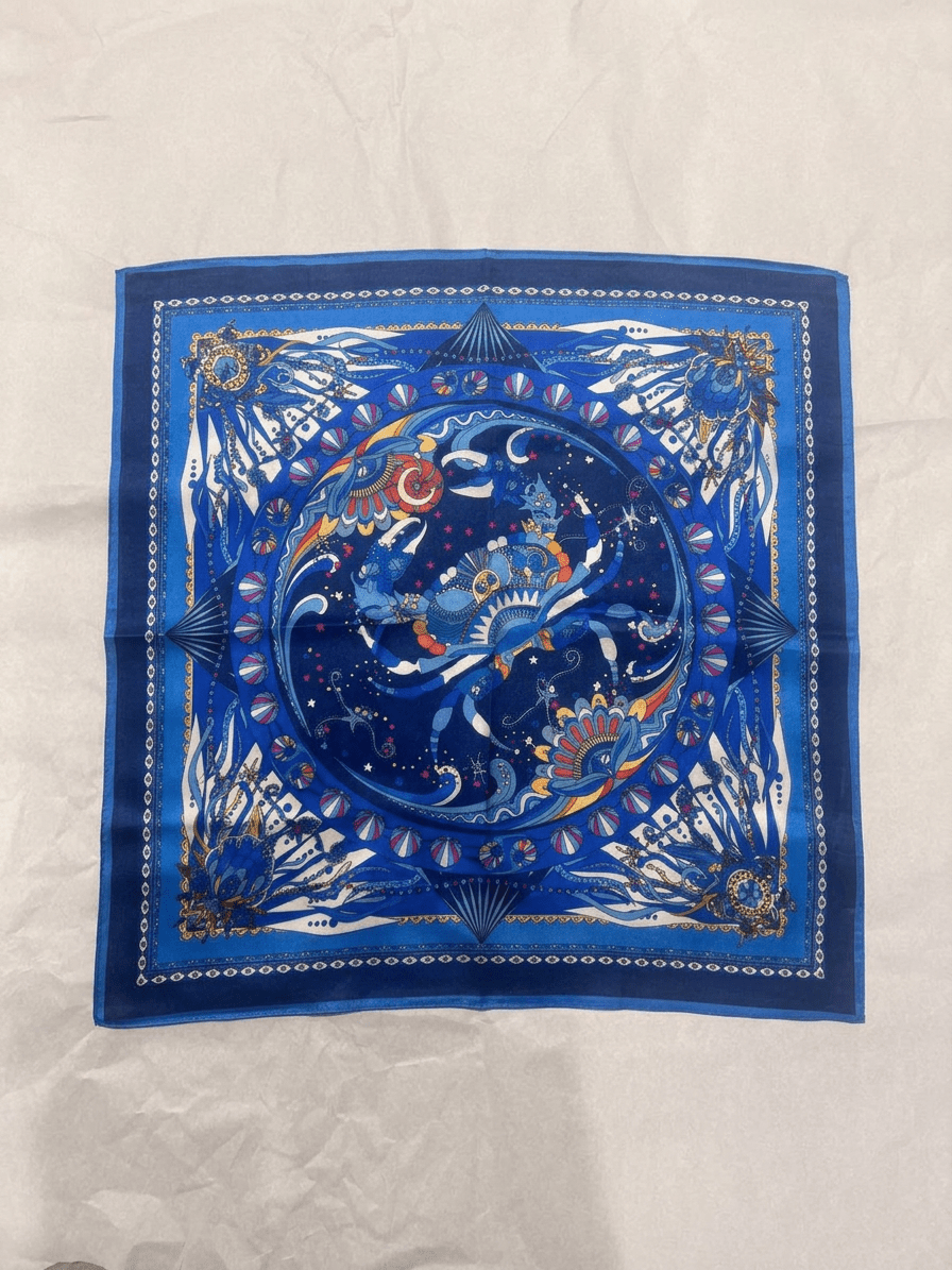Foulard Maison Fanli Cancro Blu