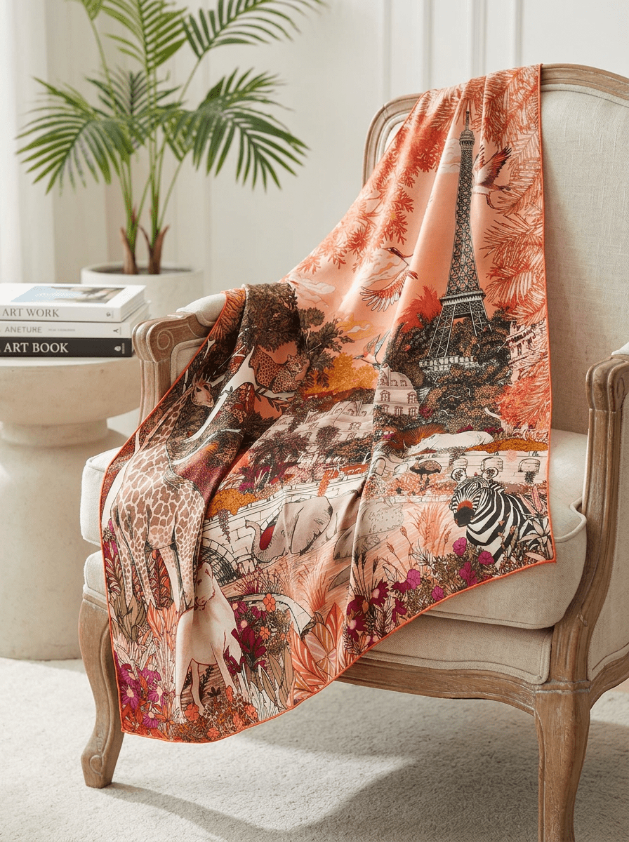 Foulard Maison Fanli Paris Wild Pink