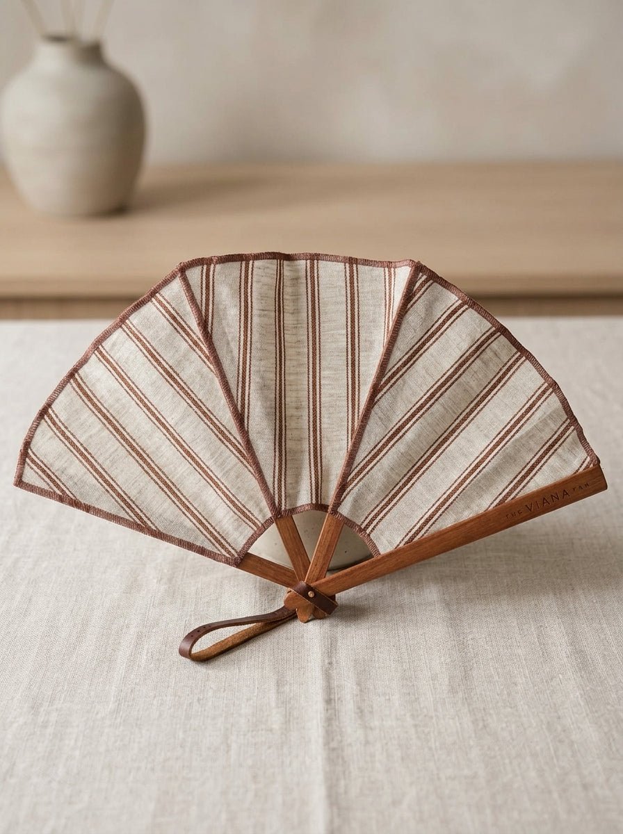 Abanico The Viana Fan Provenza Teja