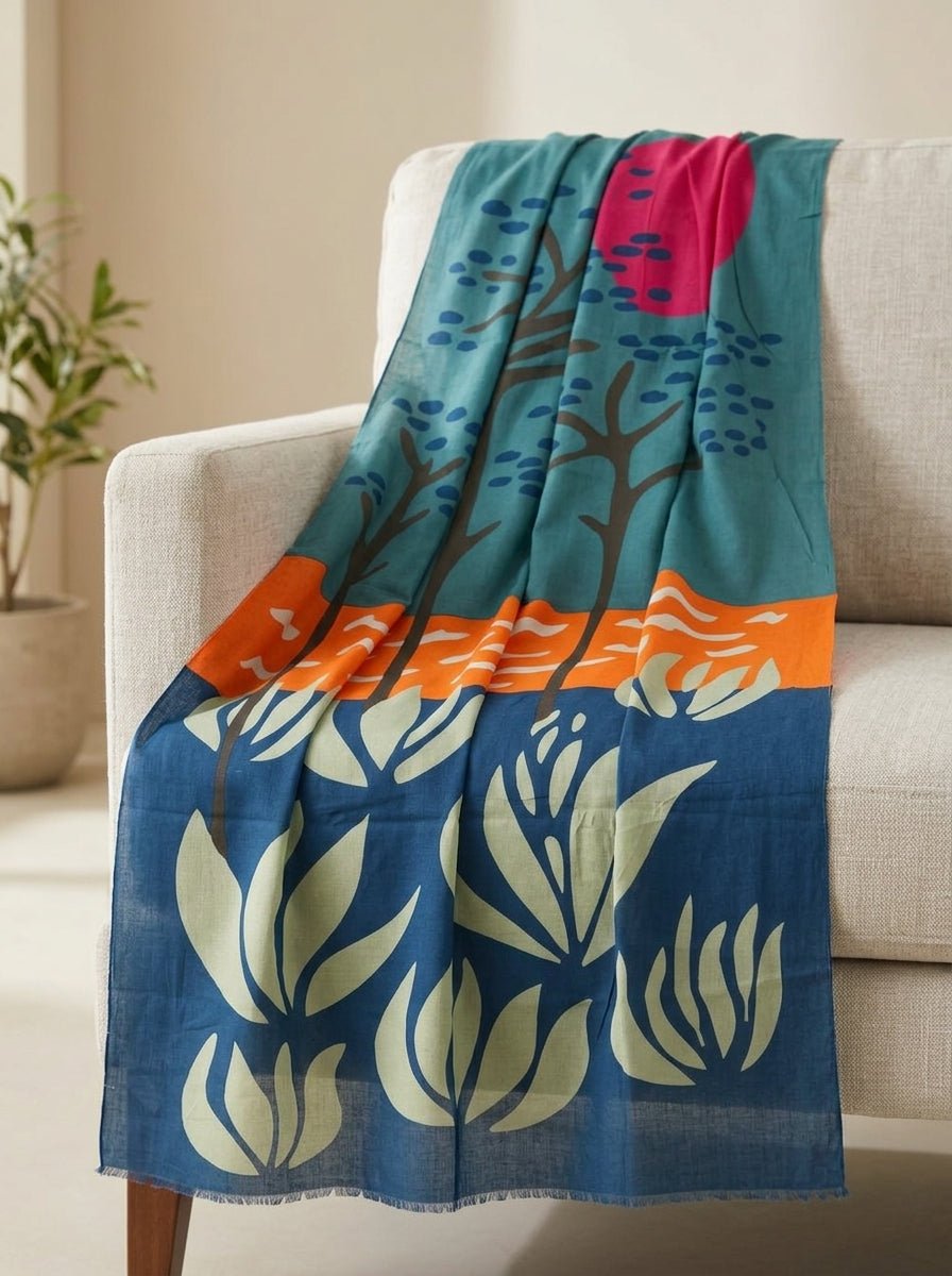 Pañuelo Les Belles Vagabondes Breton Azul