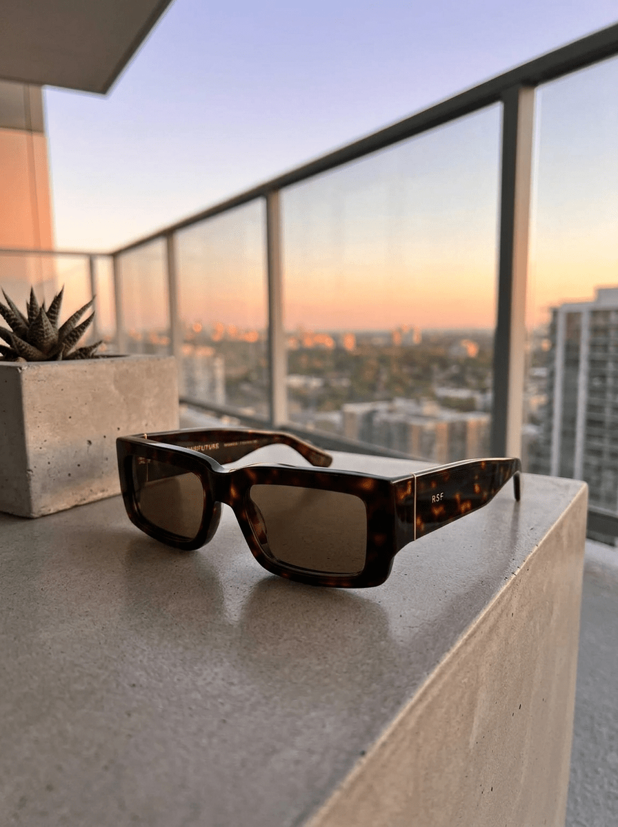 Lunettes de soleil rétro Super Future Notte vertes