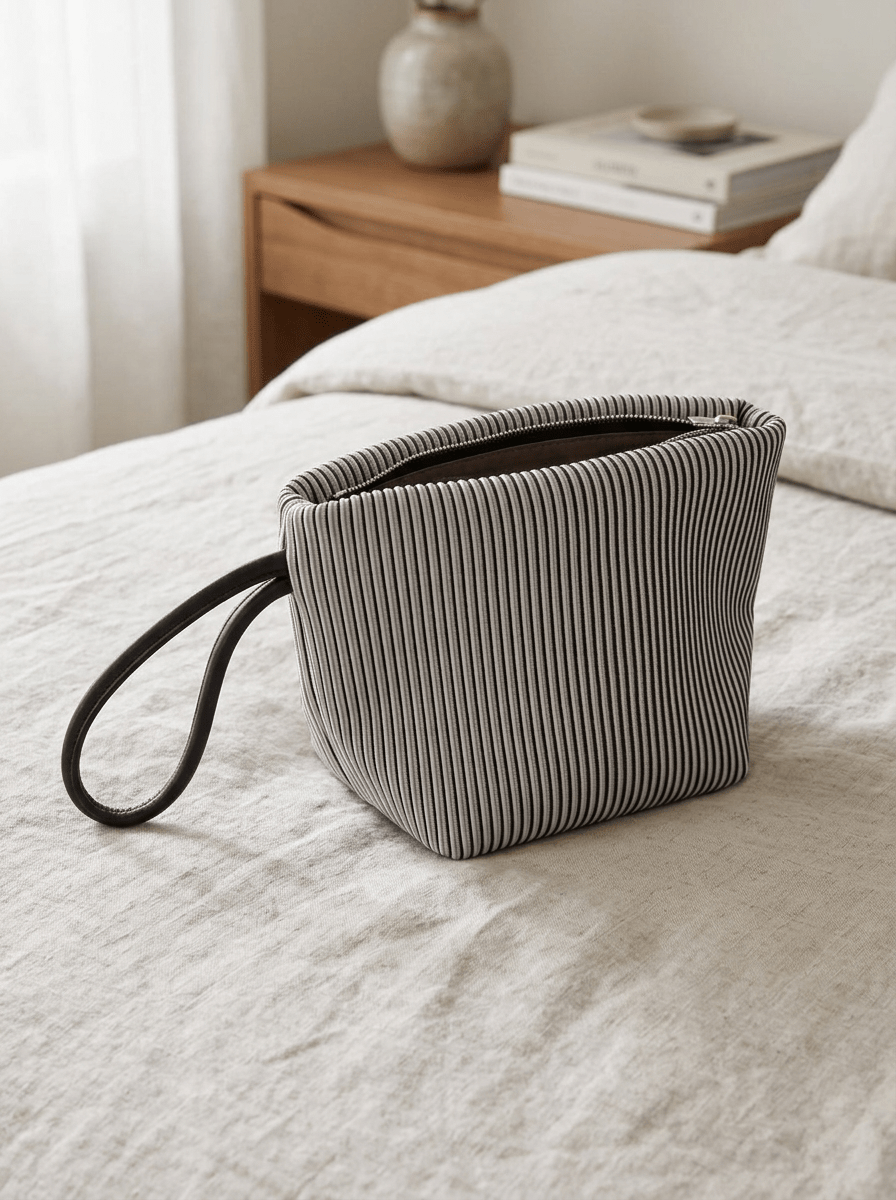 Bolso In·Zu Mouse S Rayas Blanco y Negro