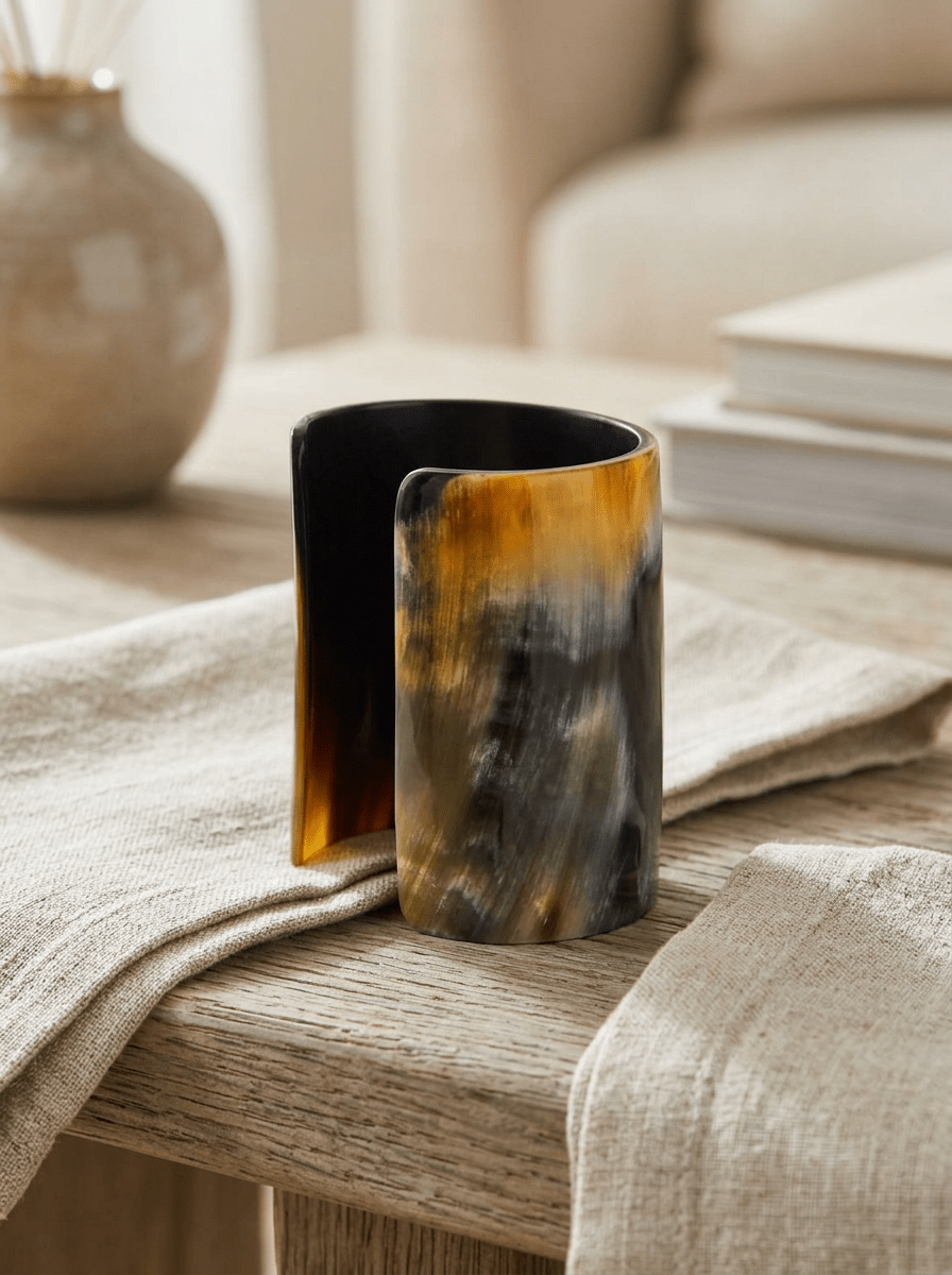 Brazalete Liviana Conti Cuerno Ancho Negro