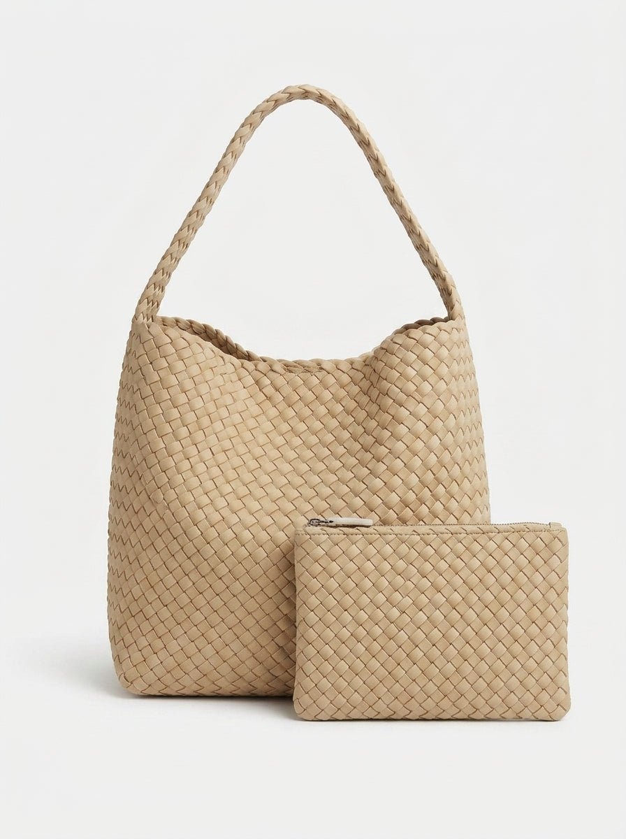 Bolso Naghedi Nomad Hobo Medium Crema