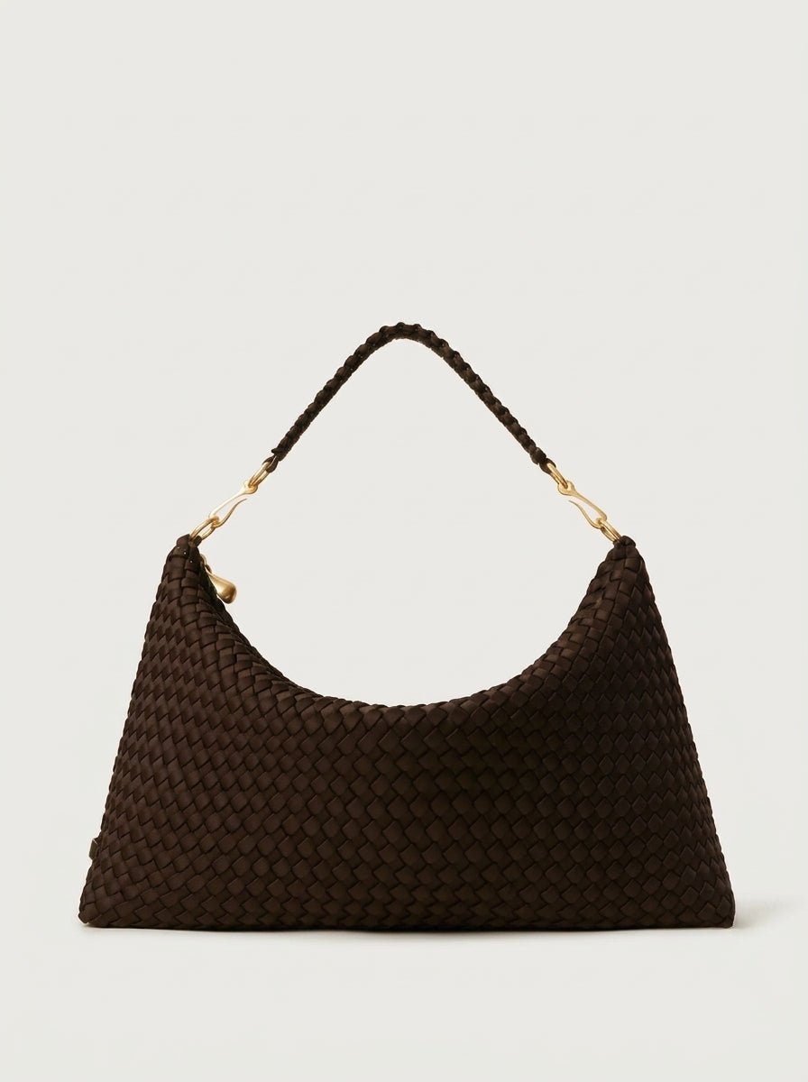 Bolso Naghedi Porto Half-moon Medium Chocolate