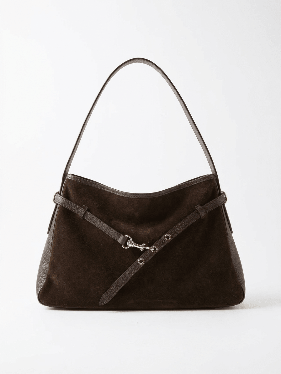 Bolso Maison Fanli Daim Victor Marrón