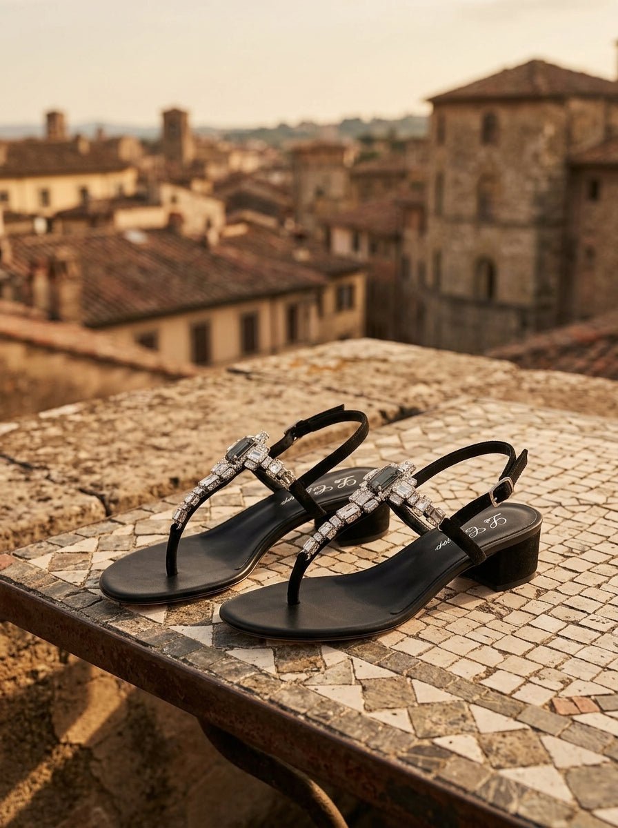 Sandalias Le Capresi Brigitte Maddy Negro