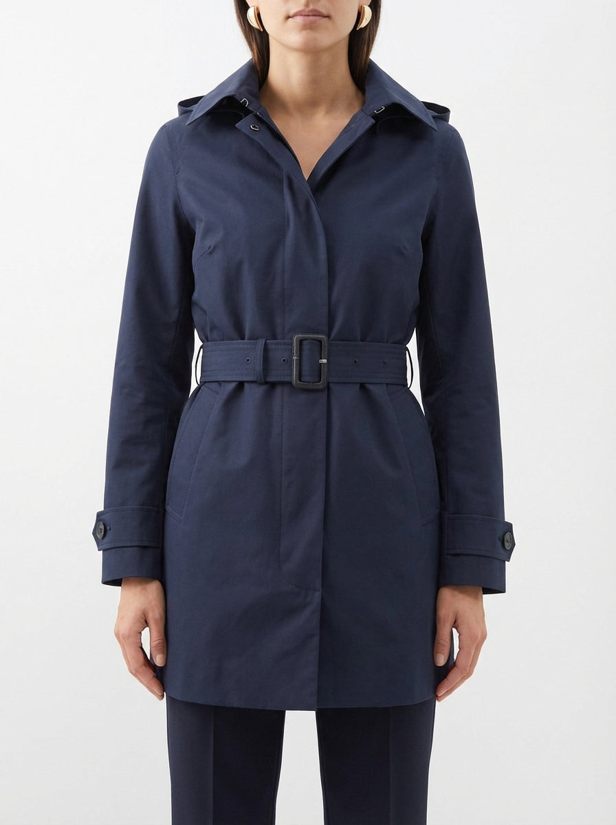 Gabardina Save The Duck Cinturon Marino