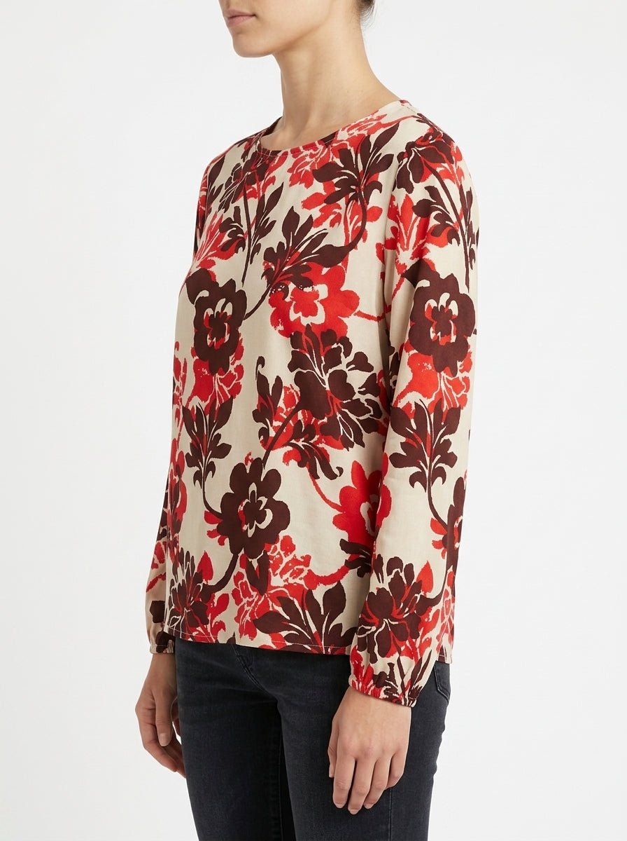 Justmine Camicetta Fiori Rossi
