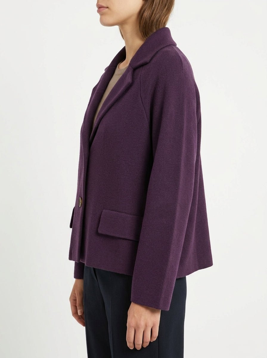 Chaqueta Base Milano Punto Morado