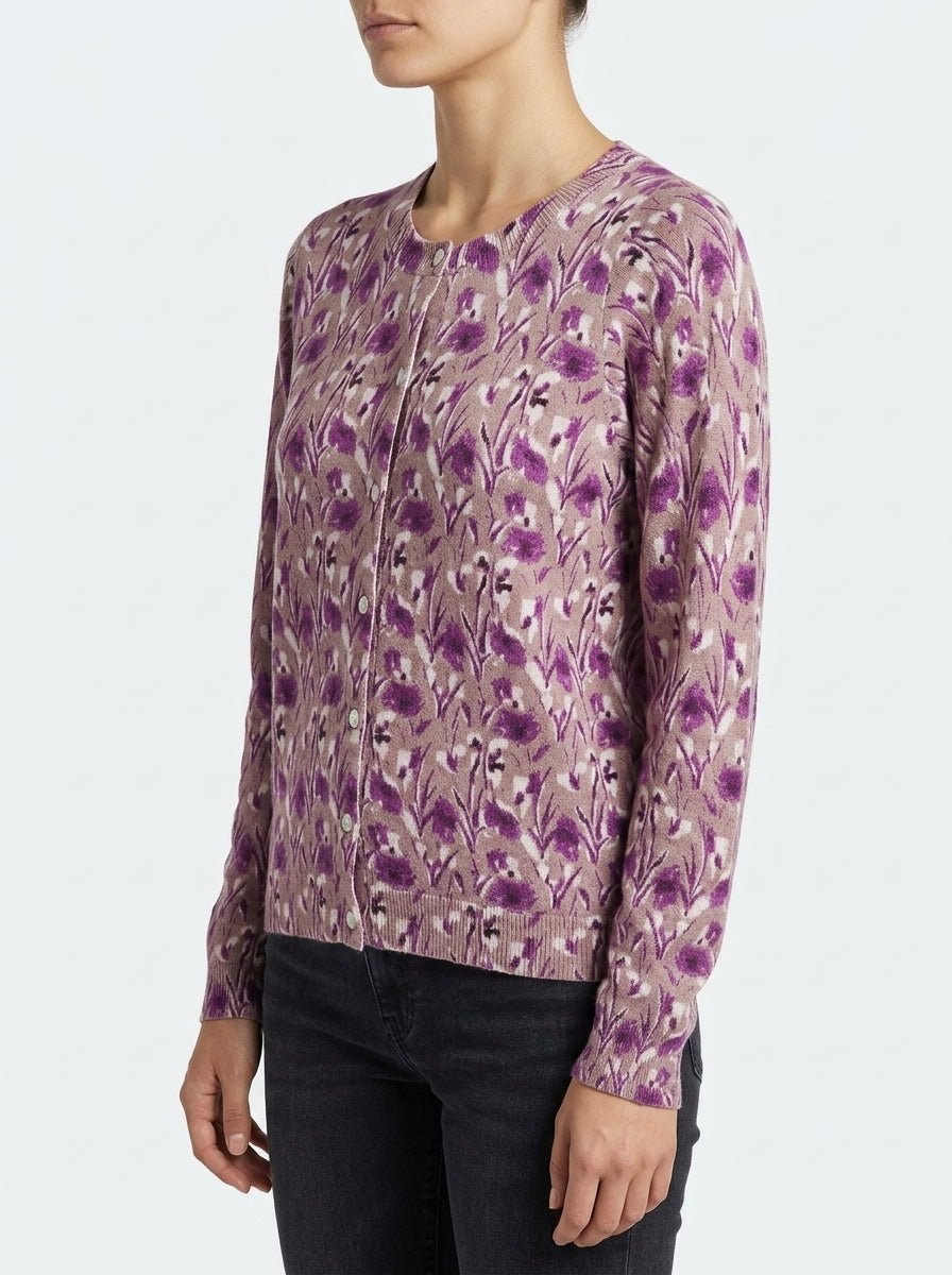 Cardigan In Bed With You Flores Beige