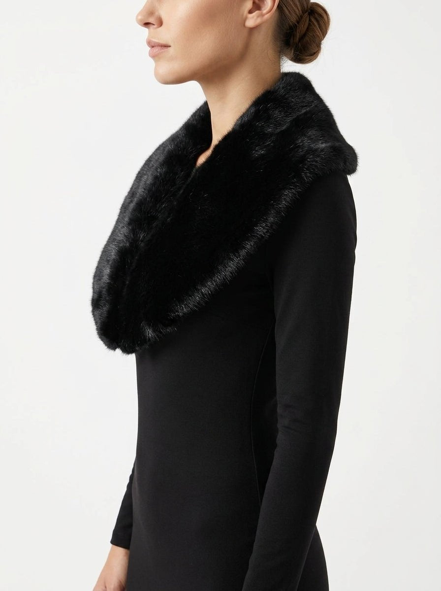 Cuello Betta Corradi Mink Negro