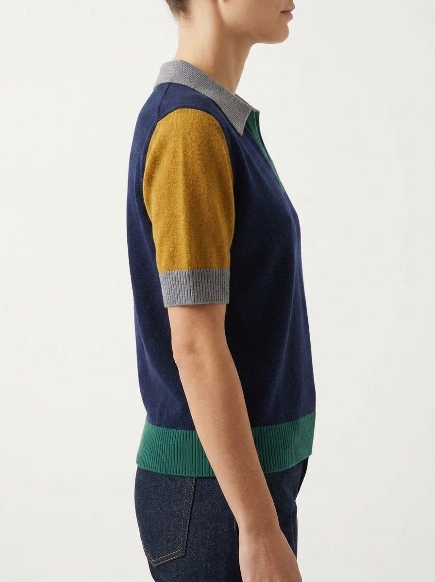 Polo Floor Color Block Marino