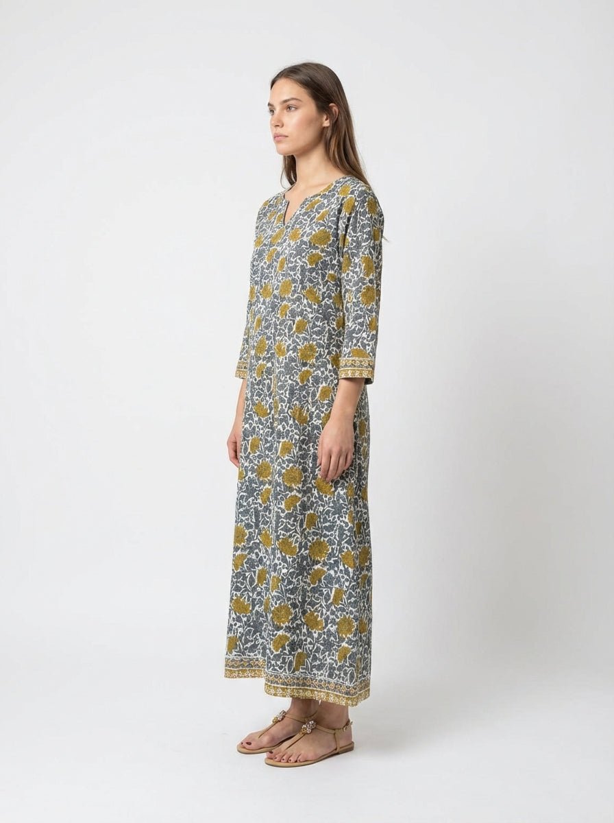 Mondo e Colori Yarrow Flower Print Dress