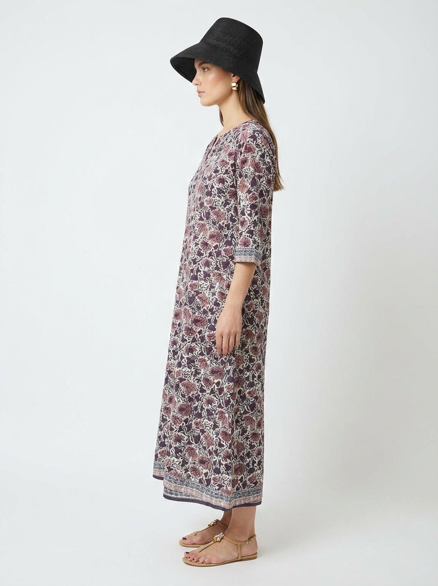 Mondo e Colori Kalanchoe Flower Print Dress