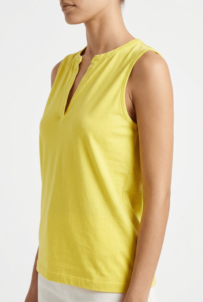 Camiseta Absolut Cashmere Tessie Amarillo
