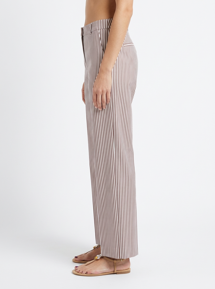 Pantalón Adele Lapo Rayas Marrón Avellana