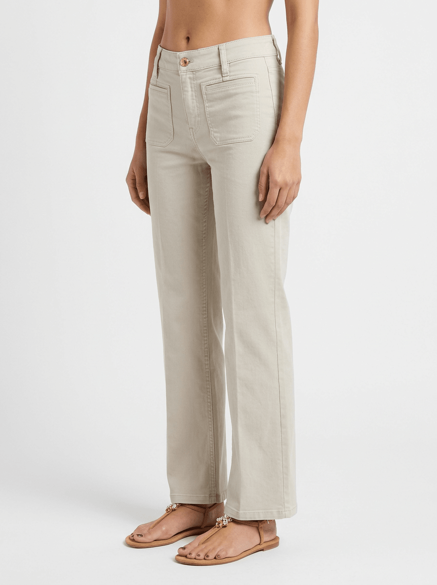 Jeans Cambio Tess Cropped Gris