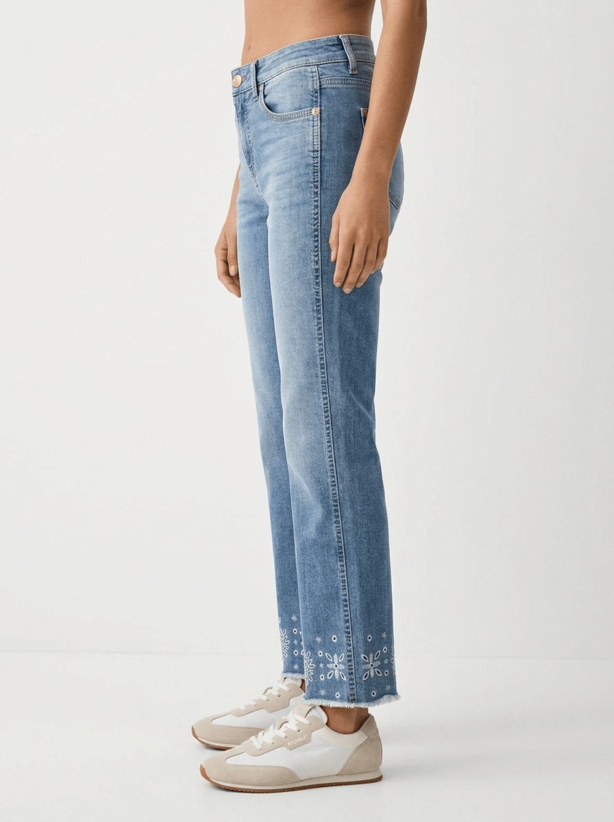 Jeans Cambio Francesca Azul Flores