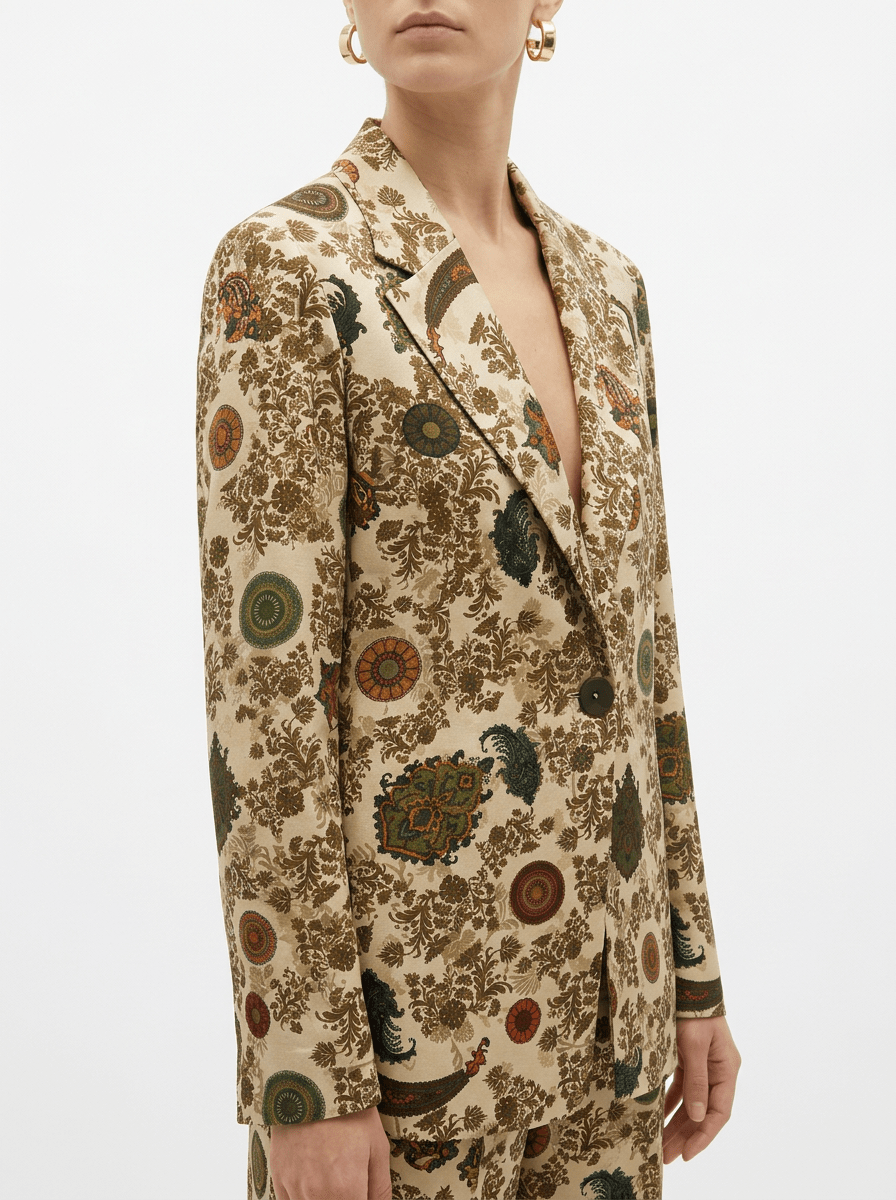 Blazer Agoefilo Estampado Flores Arena