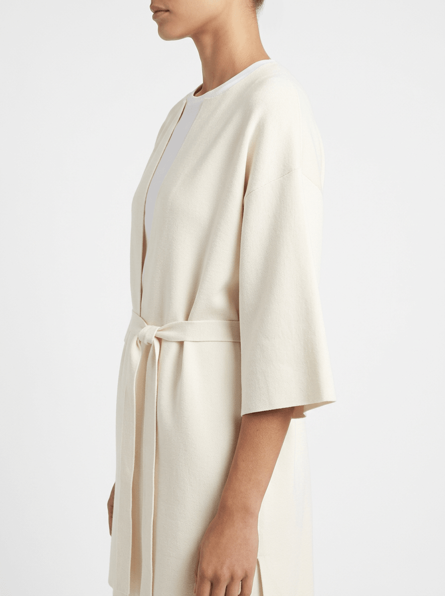 Conti Cardigan léger avec ceinture longue en tricot