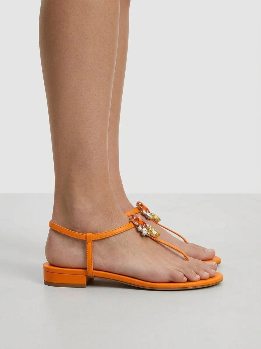 Sandale le cappresi jasmin pierre orange